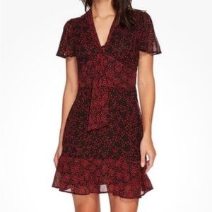 MICHAEL Michael Kors Red Fit and Flare Mini Dress